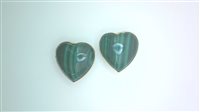 Ohrringe Sommer Dame I Love You in Gelbgold Malachite CUORI MALACHITE - CUORI MALACHITE